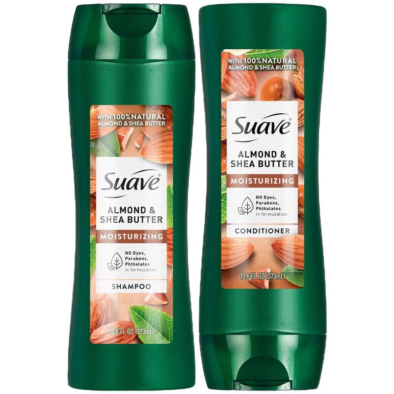 Suave front packaging showing almond and shea butter benefits