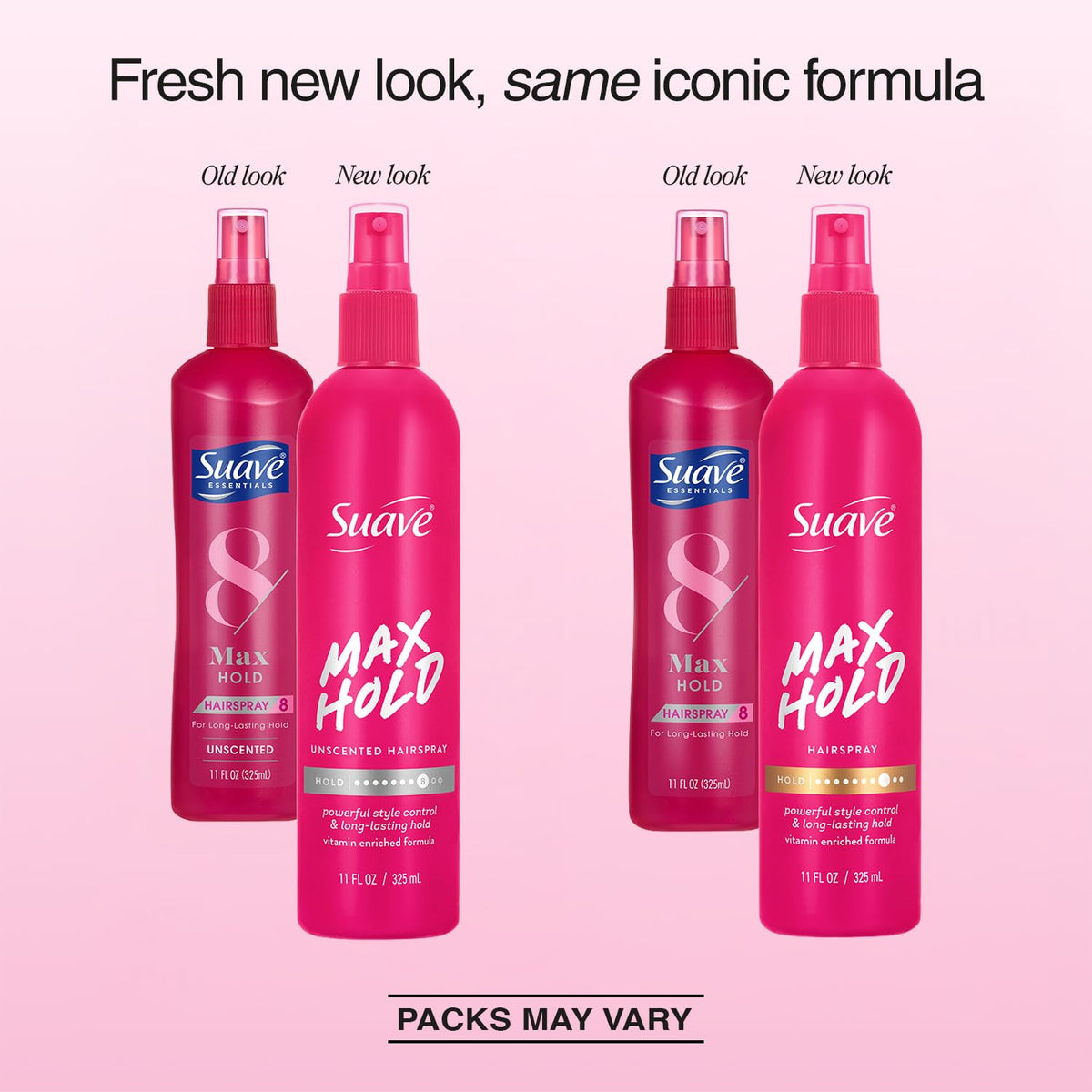 Suave back label close‑up with ingredients and directions for safer styling