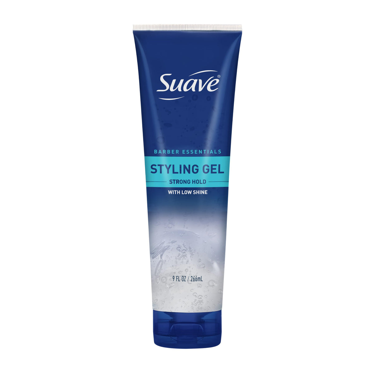 Suave tub front packaging showing branding and strong hold benefit