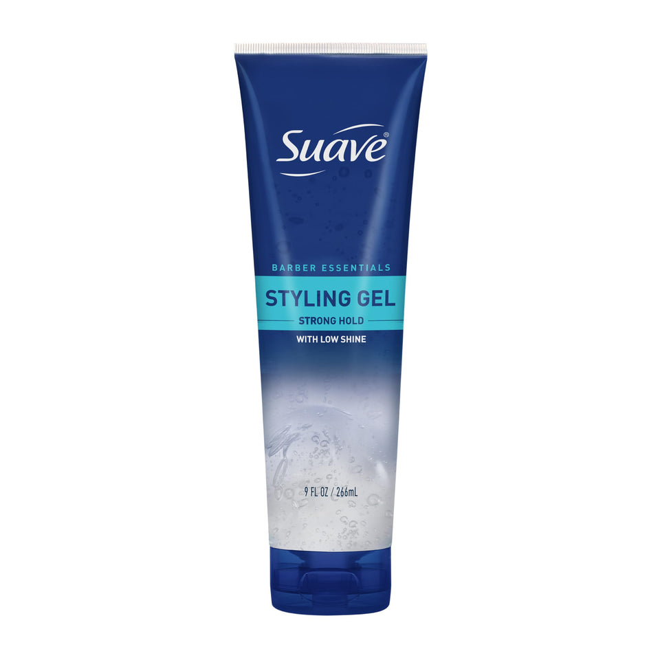 Suave tub front packaging showing branding and strong hold benefit