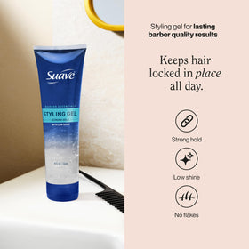 Suave open tub revealing gel texture and easy-to-distribute formula