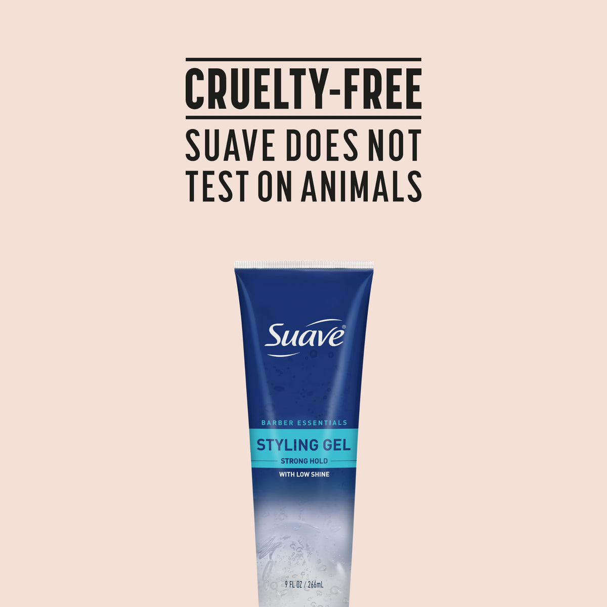 Suave 9 oz tub beside common items demonstrating size and portability