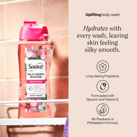 Suave bottle cap dispensing wash, easy-pour design for convenient use