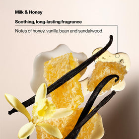 Suave bottle label detail focusing on Sweet Blend Oil Essence and ingredient clarity