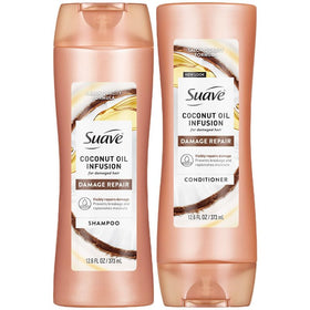 Suave coconut front packaging showing product and tropical scent benefit