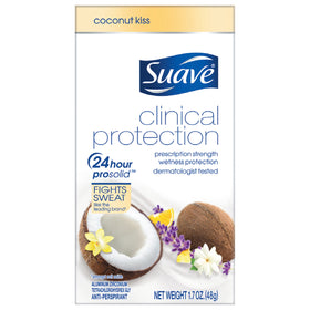 Suave Coconut Kiss front packaging showing fresh coconut scent and protection