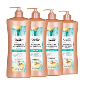 Suave front bottle showing Moroccan Infusion label and value size benefit