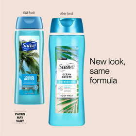 Suave dispensing pump in hand showing easy use and controlled product release