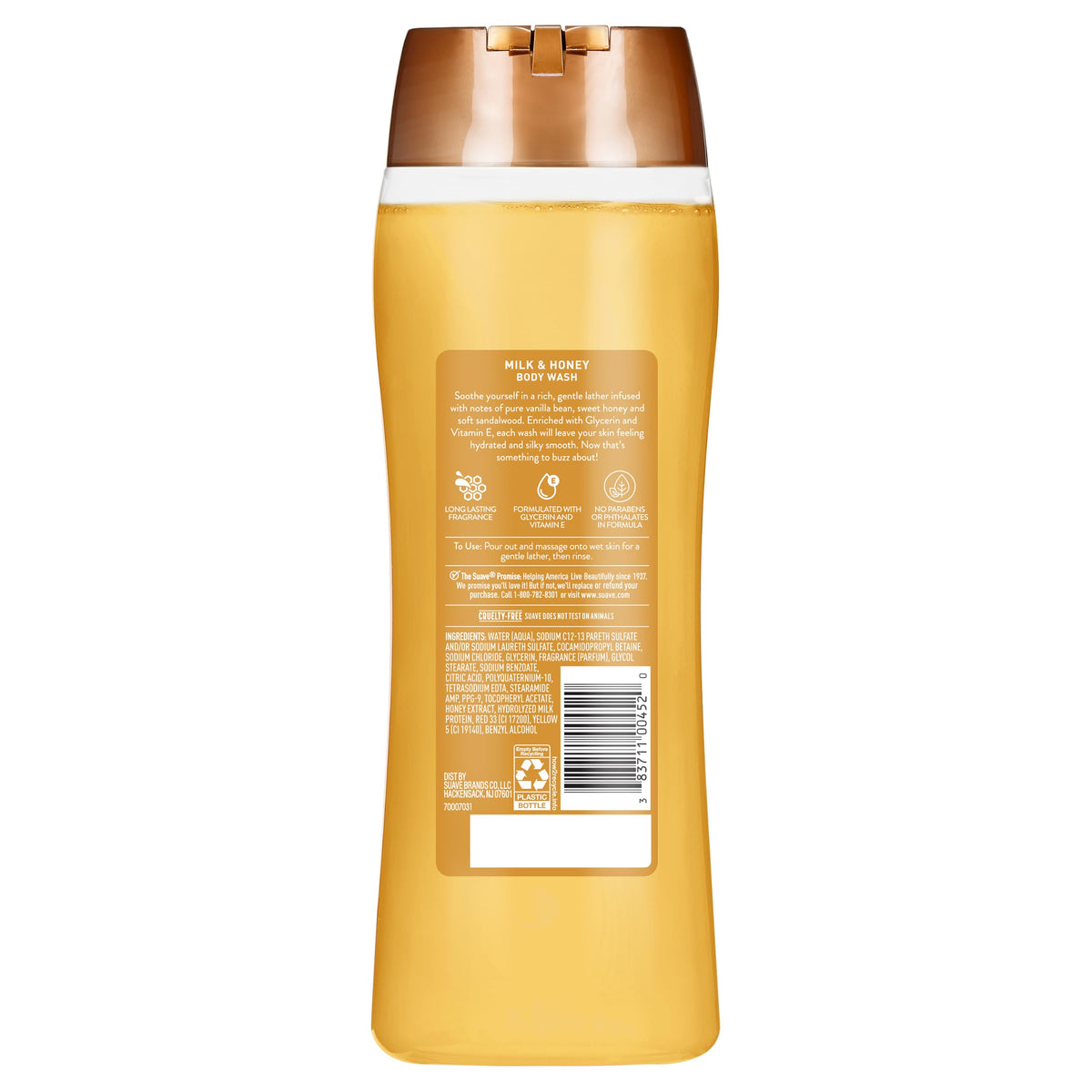 Suave bottle in shower scene demonstrating daily use convenience