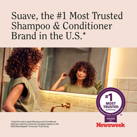 Suave keratin before and after color-treated hair for restored vibrancy