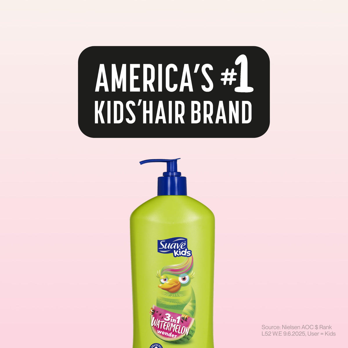 Bathroom scene with Suave Kids showing convenient everyday use