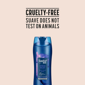 Suave label close-up showing ingredients like glycerin and vitamin E benefit