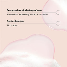 Suave shampoo lather texture close-up showing rich foam that cleans hair gently