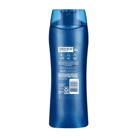 Suave product in bathroom lifestyle scene promoting relaxed shower routine benefit