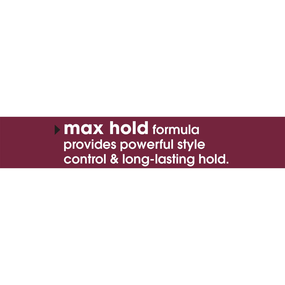 Suave Max Hold 8 back panel with ingredient list highlighting Vitamin B5 benefit