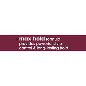 Suave Max Hold 8 back panel with ingredient list highlighting Vitamin B5 benefit