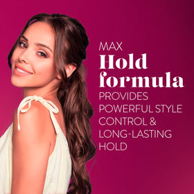 Two Suave Max Hold 8 bottles together to show pack size and value benefit