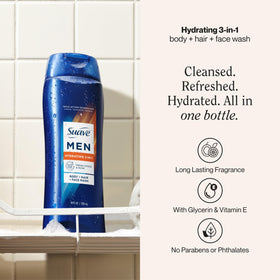 Suave back label close-up listing ingredients and usage instructions for clarity
