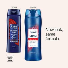 suave bottle held in hand to show 18 oz scale and convenient size