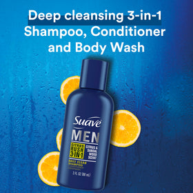 Suave close up of lather demonstrating Citrus Rush foaming and cleansing