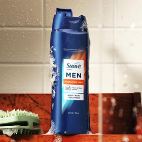 Suave fragrance notes depiction of citrus and musk emphasizing long-lasting freshness