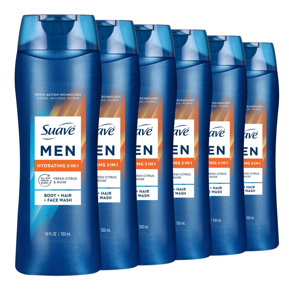 Suave front bottle view showing label and design with easy identification benefit