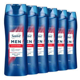 suave front packaging showing bottle and energizing sport scent for confident freshness