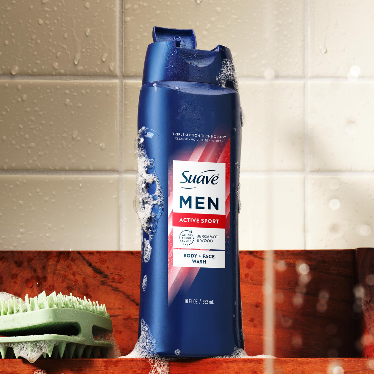 suave glycerin and vitamin E ingredient focus promoting moisturized, smooth skin