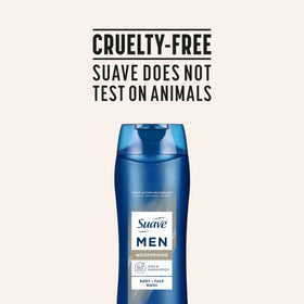Close shot of shea butter ingredients on Suave label emphasizing hydration