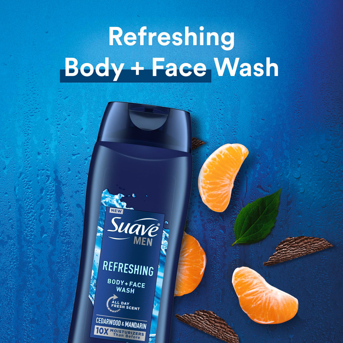 Suave Men close-up lather texture demonstrating moisturizing foam
