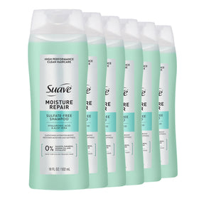 Suave bottle front view showing label and hydration benefit