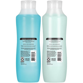 Sea algae visual near bottles highlighting Suave Ocean Breeze key ingredient
