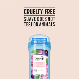 Suave on bathroom counter lifestyle image showing everyday freshness benefit