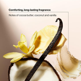 Suave bottle with towel in lifestyle shot for spa-like scent and comfort