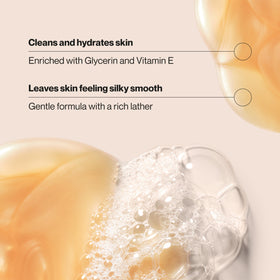 Suave pump dispensing foam to show easy use and gentle cleansing benefit