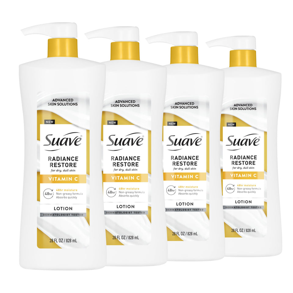 Suave front packaging showing full bottle and branding for easy identification