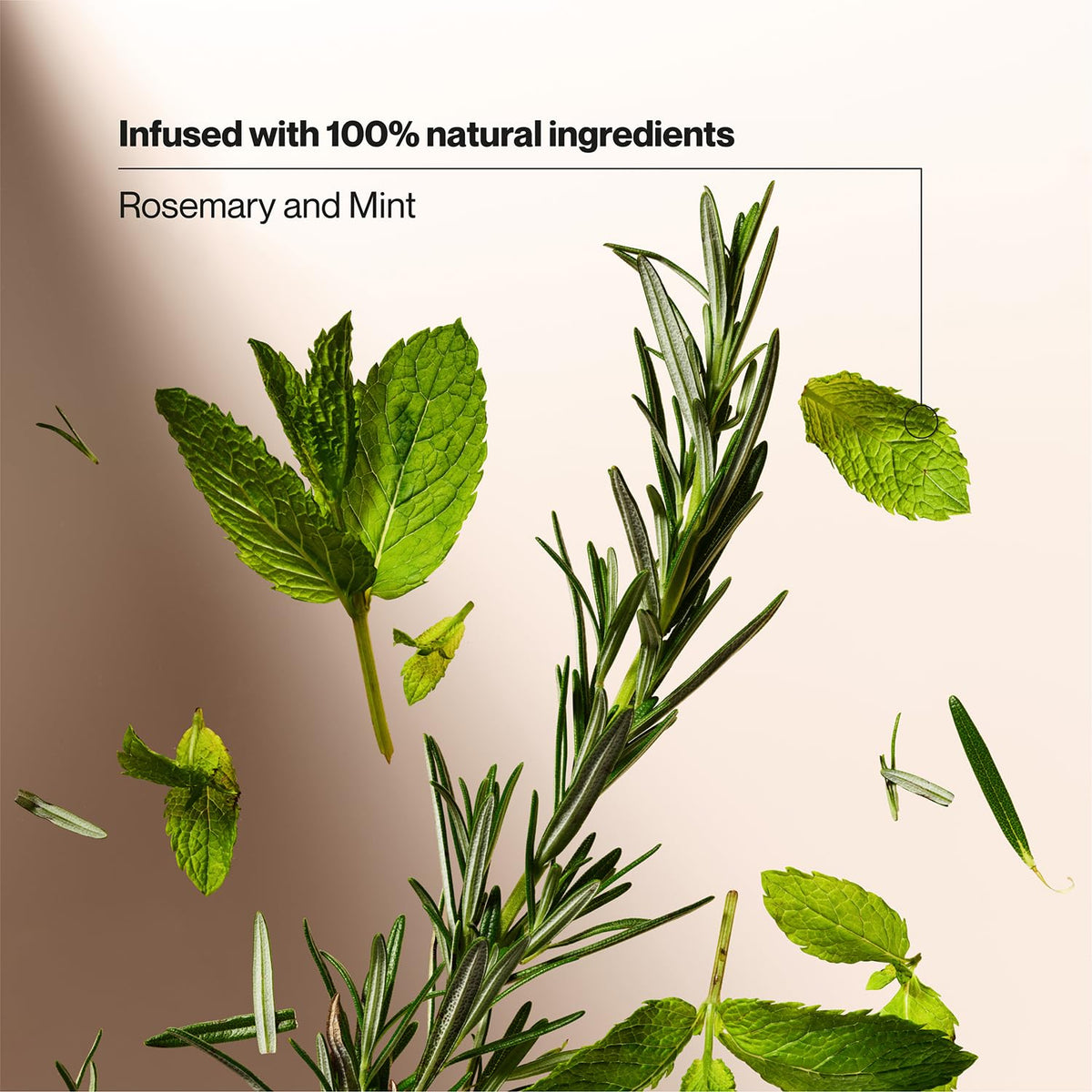 Hand pouring Suave rosemary and mint shampoo showing easy dispensing control