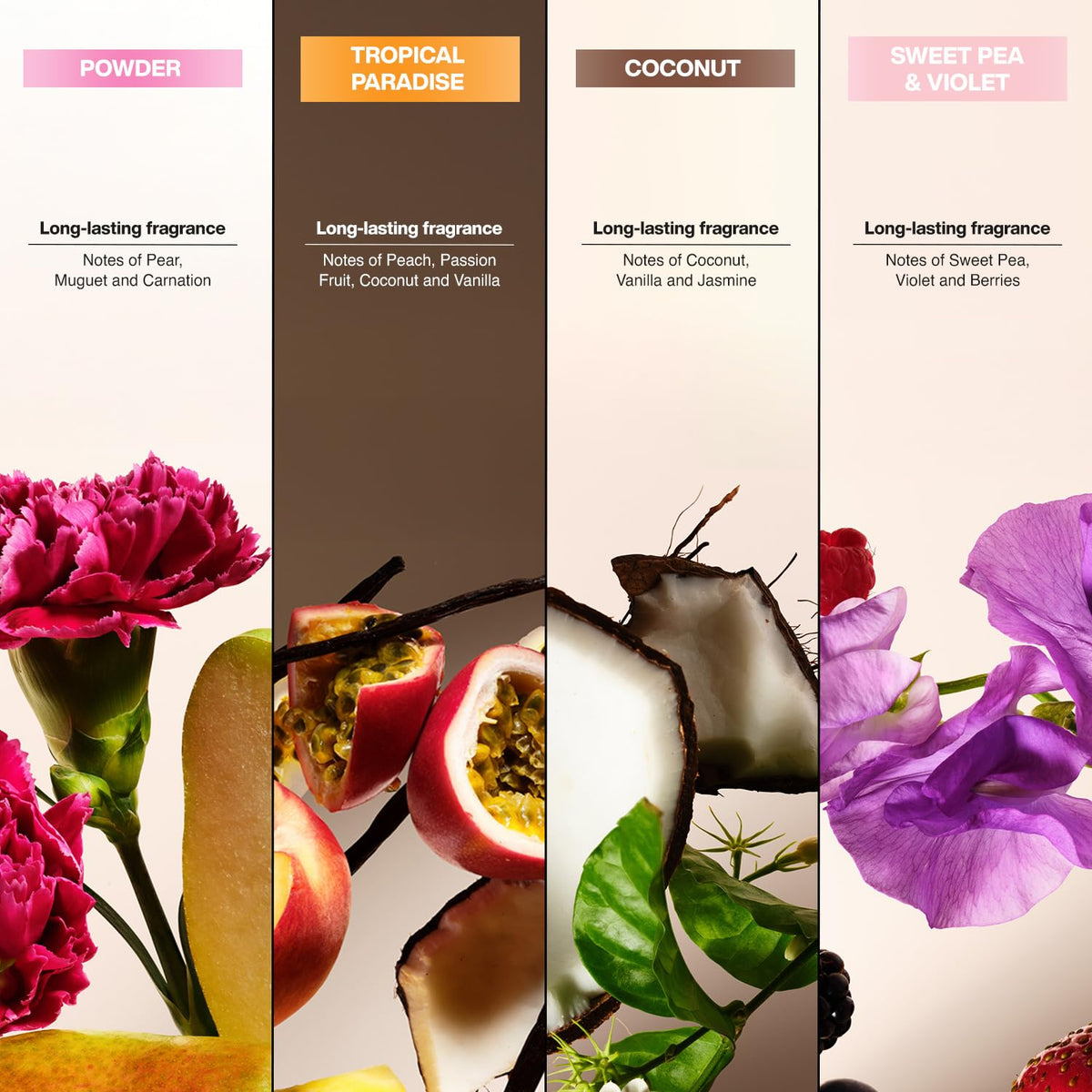 Suave Tropical Paradise scent lifestyle image evoking bright energy