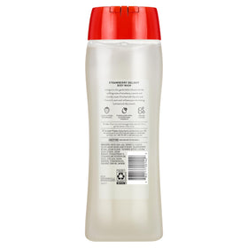 Suave strawberry delight in a bathroom scene delivering an uplifting shower experience