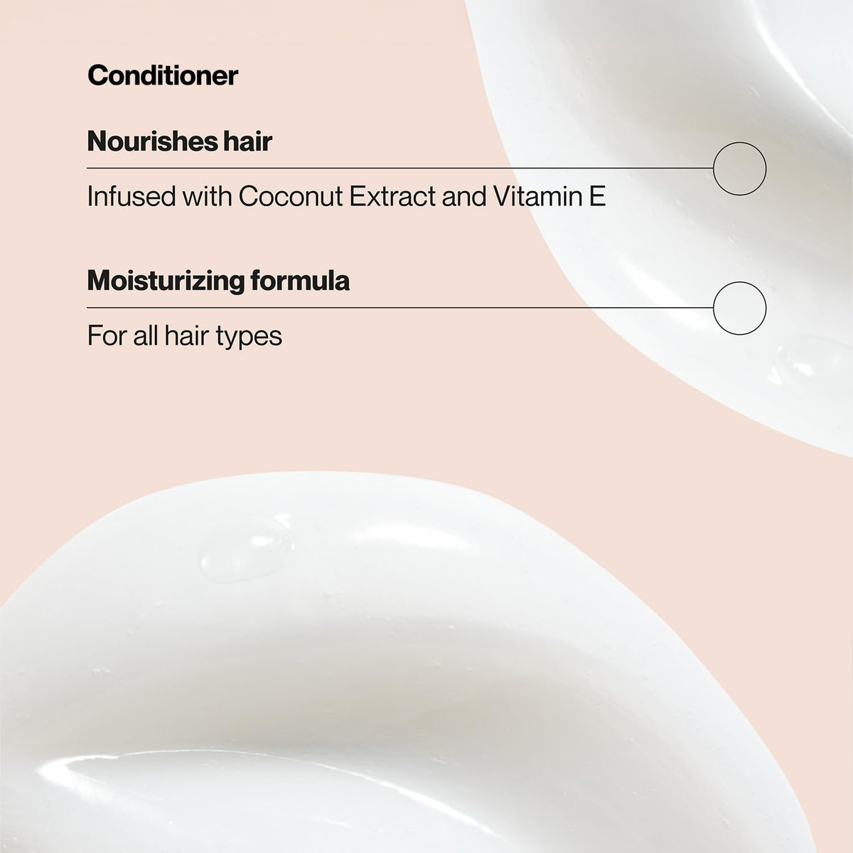 Suave conditioner cream closeup showing smooth texture for detangling
