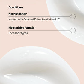 Suave conditioner cream closeup showing smooth texture for detangling