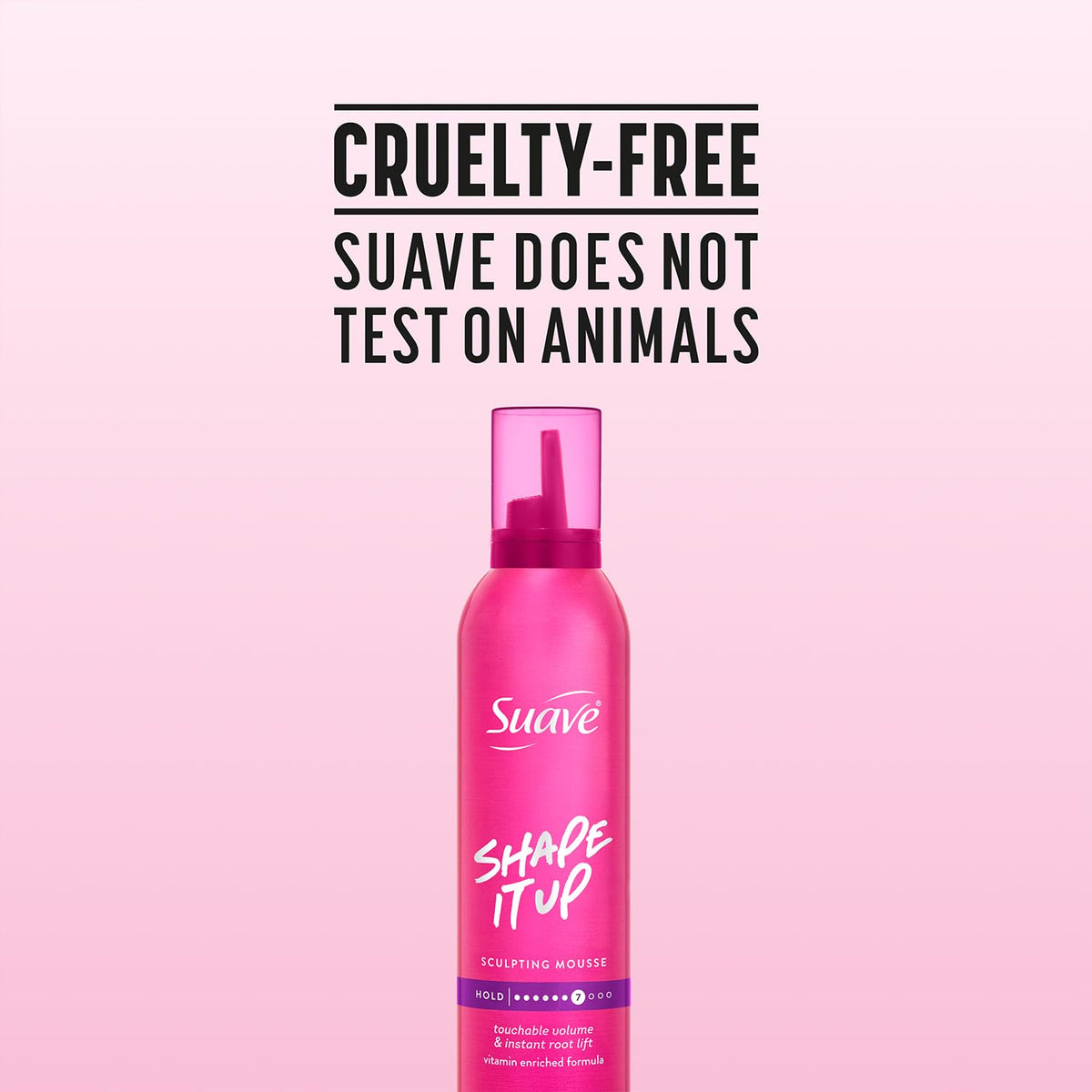 Suave two-bottle pack staged to show value and consistent daily styling