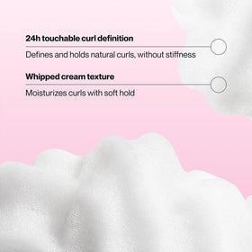 Suave whipped mousse applied on wavy hair enhancing curl definition