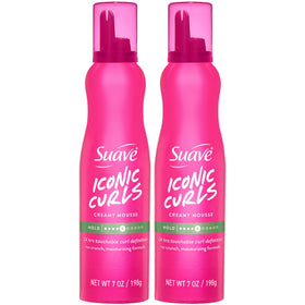Suave whipped mousse front packaging showing product benefits