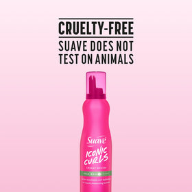 Suave whipped mousse label close-up highlighting fragrance and formula