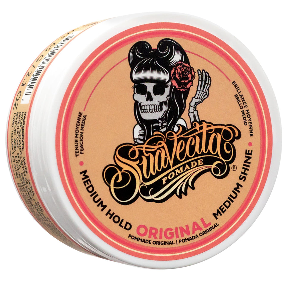 Suavecita front can showing branding and size, communicates easy styling