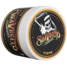 Close-up of Suavecito label highlighting product information clarity