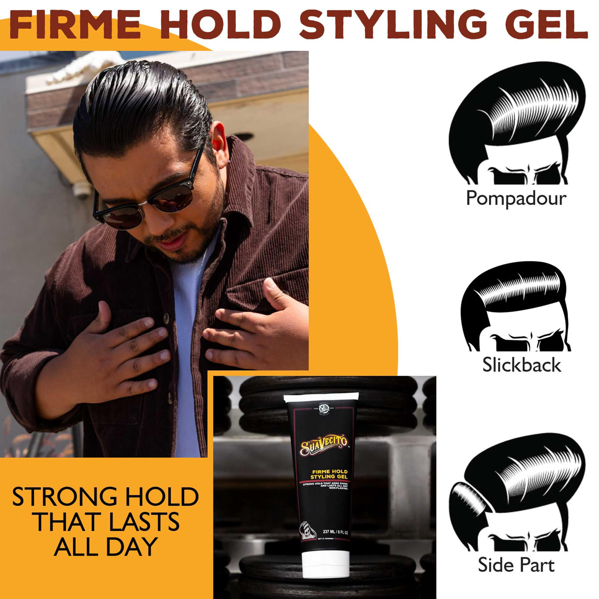 Barbershop scene using Suavecito gel to create classic styles