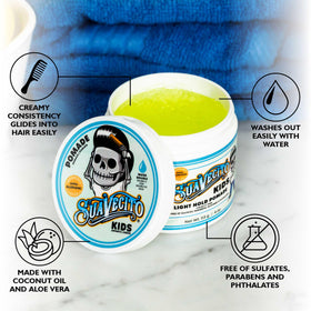 Close-up of Suavecito pomade texture showing smooth, spreadable consistency