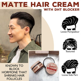 Suavecito cream blended with stronger pomade demonstrating customizable hold